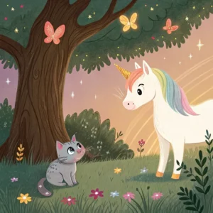 Єдиноріг і маленьке кошеня | з аудіоказкою