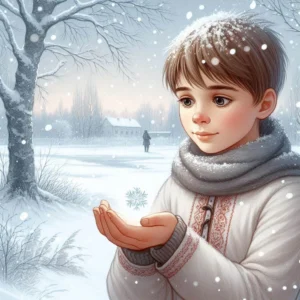 Хлопчик і сніжинка