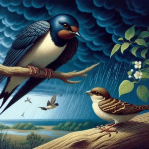 Ластівка і горобець