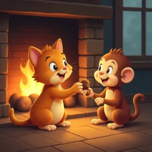 Мавпа та кішка