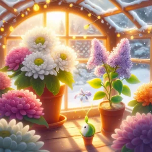 Осіння квітка й весняна квітка