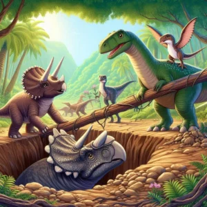 Про динозаврів та їх дружбу в доісторичному лісі