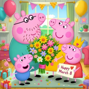 Свинка Пеппа та свято 8 Березня