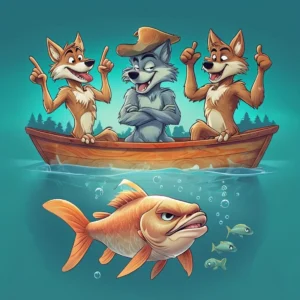 Три вовки й хвостата рибалка