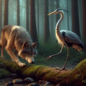 Вовк і чапля | аудіо казки