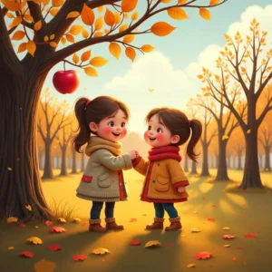 Яблуко в осінньому саду | з аудіоказкою