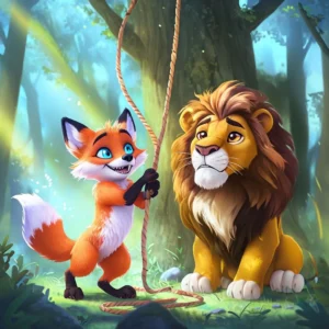 Як лисиця перехитрила лева