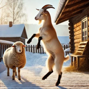 Як цап хизувався перед бараном