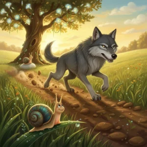 Як вовка перемогли в бігу два равлики